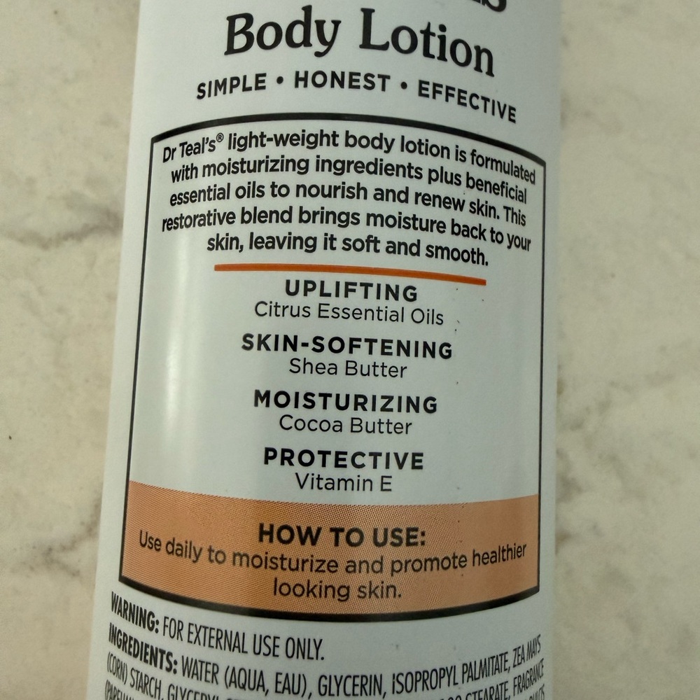 Dr Teal's Citrus Body Lotion - Vitamin C - Picture 4 of 7